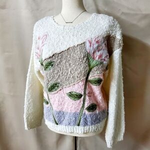 VINTAGE | Colleen's Colectibles Floral Sweater sz M